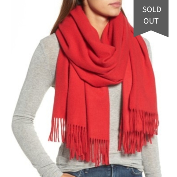 Nordstrom Accessories - Nordstrom | Cashmere Red Wrap Scarf